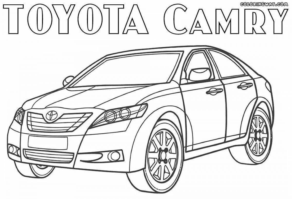 Toyota car coloring page