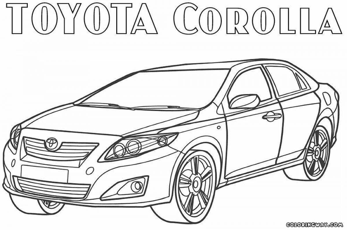 Toyota detailed coloring
