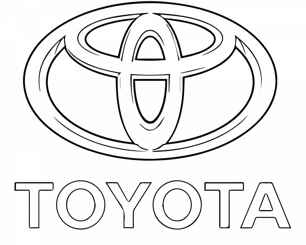 Toyota car intricate coloring