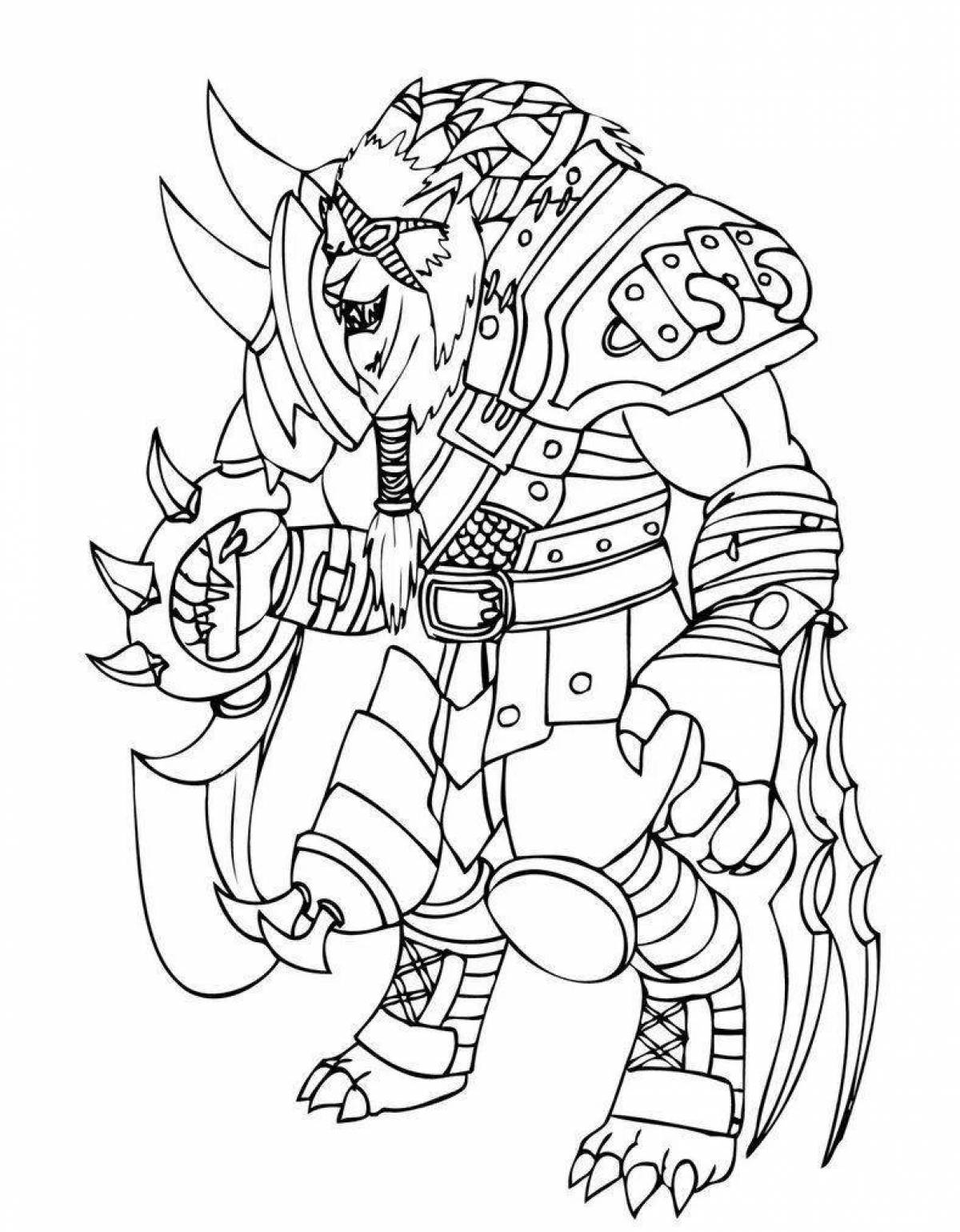 Radiant spark legends coloring page