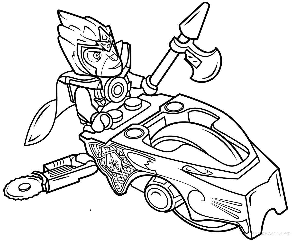 Glowing Spark Legends coloring page