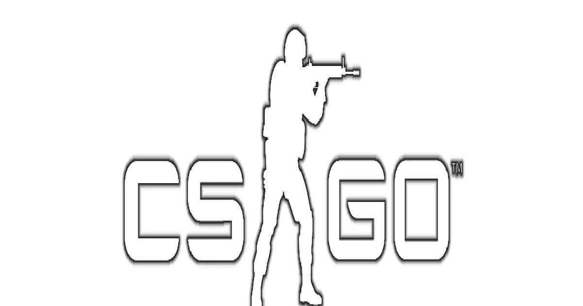 Glowing cs go coloring page