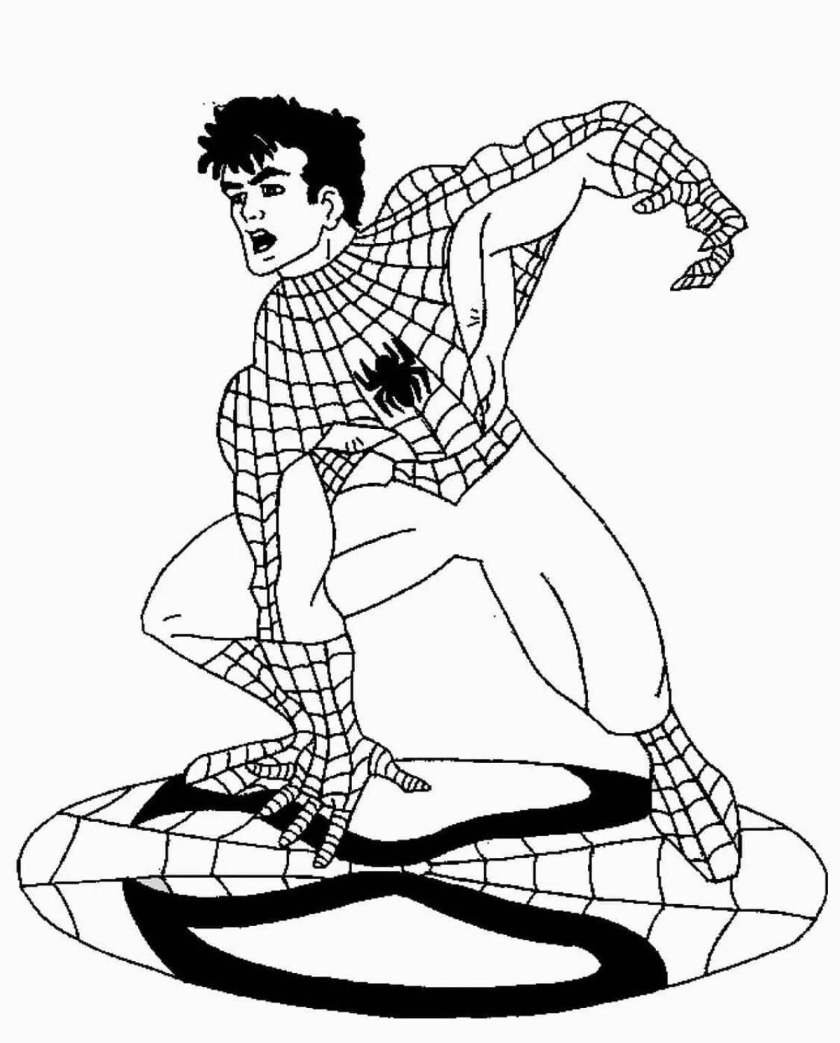 Bold peter parker coloring book