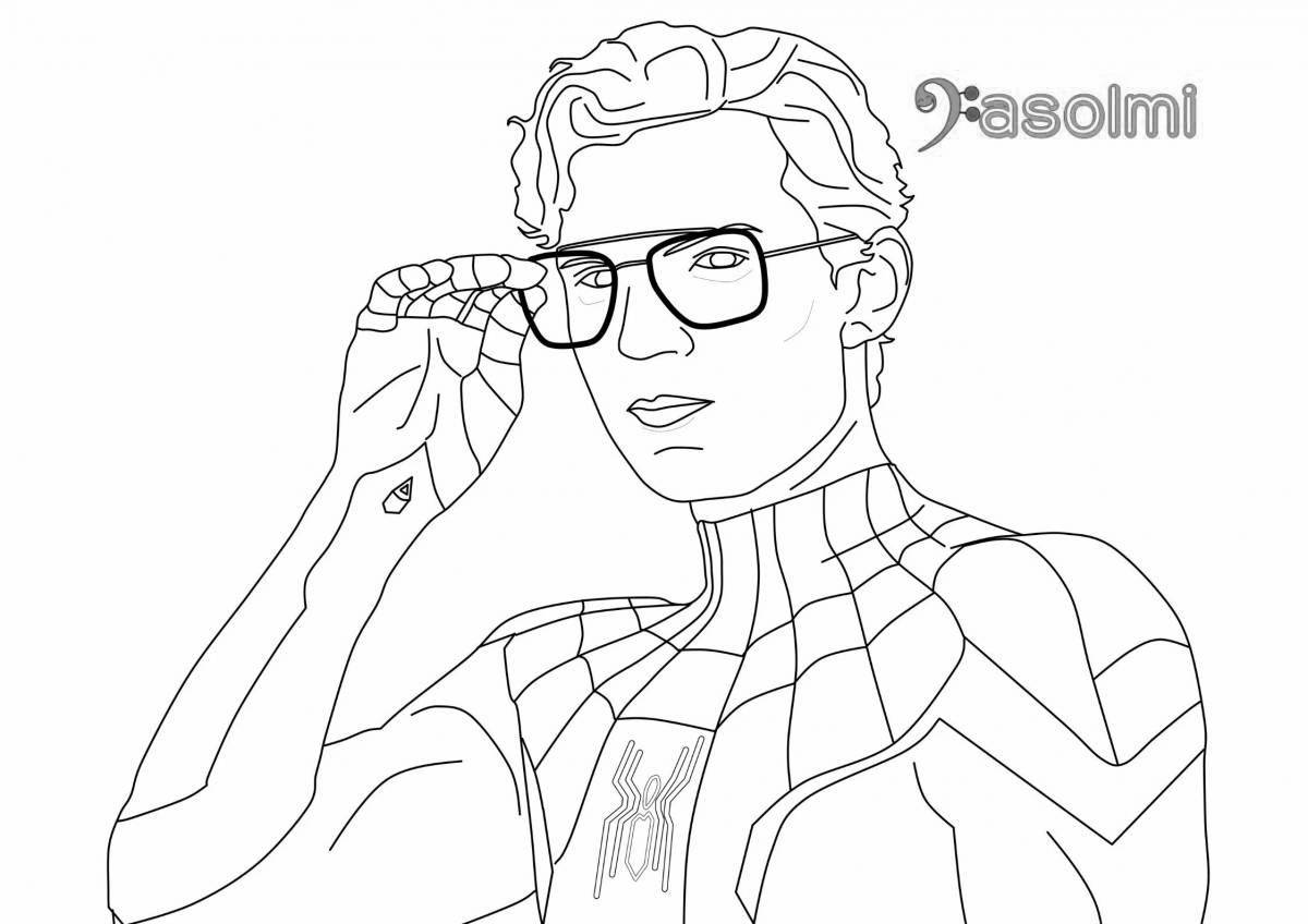 Peter parker's adorable coloring book