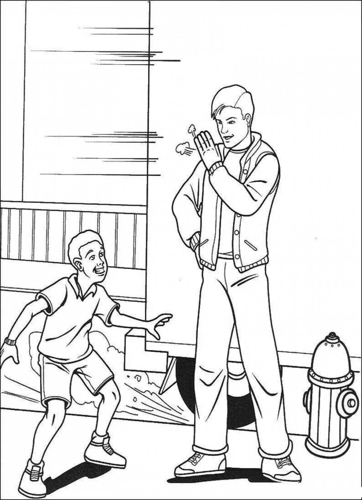 Great peter parker coloring book