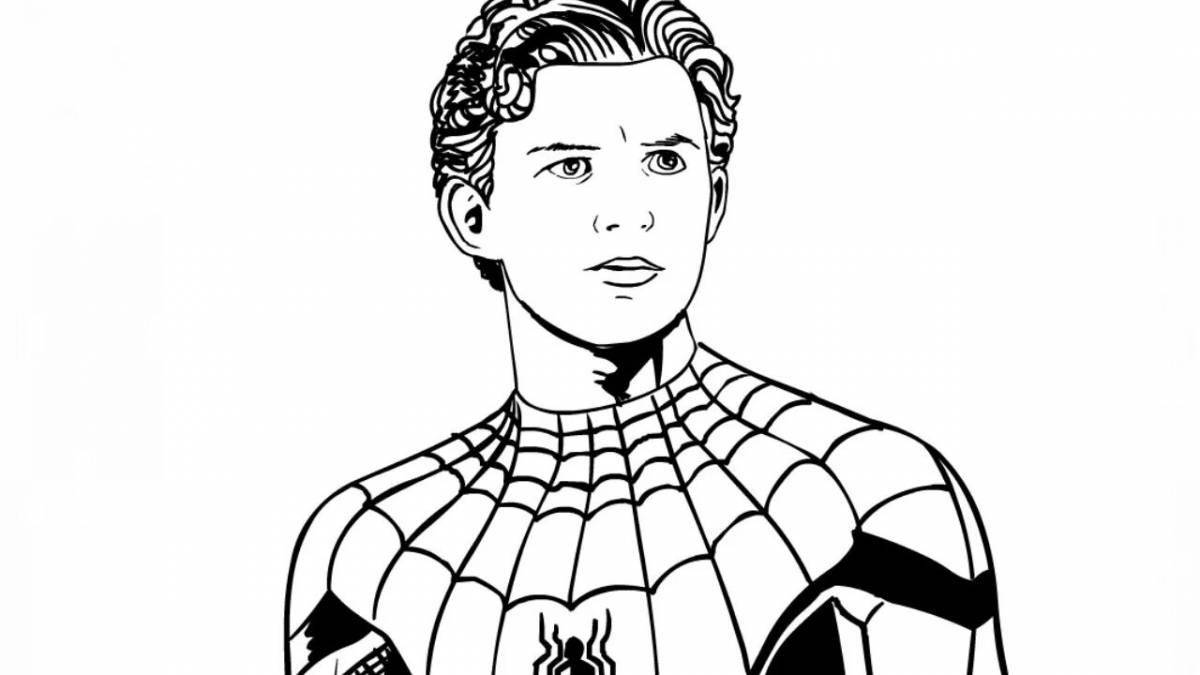 Peter parker's modern coloring book