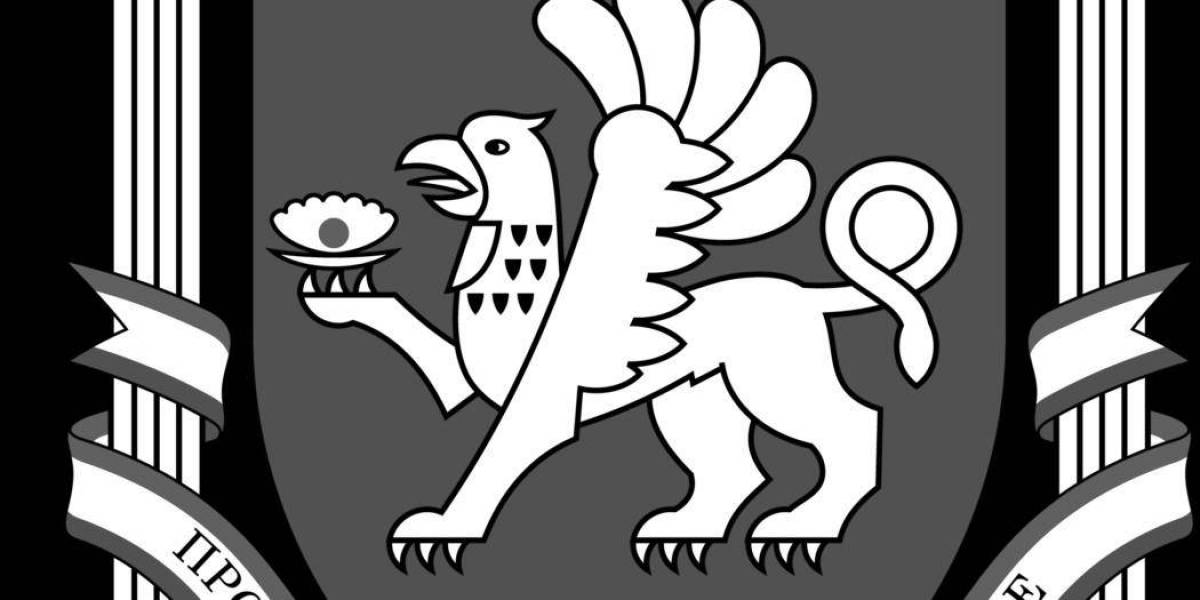 Величественная раскраска герб крыма