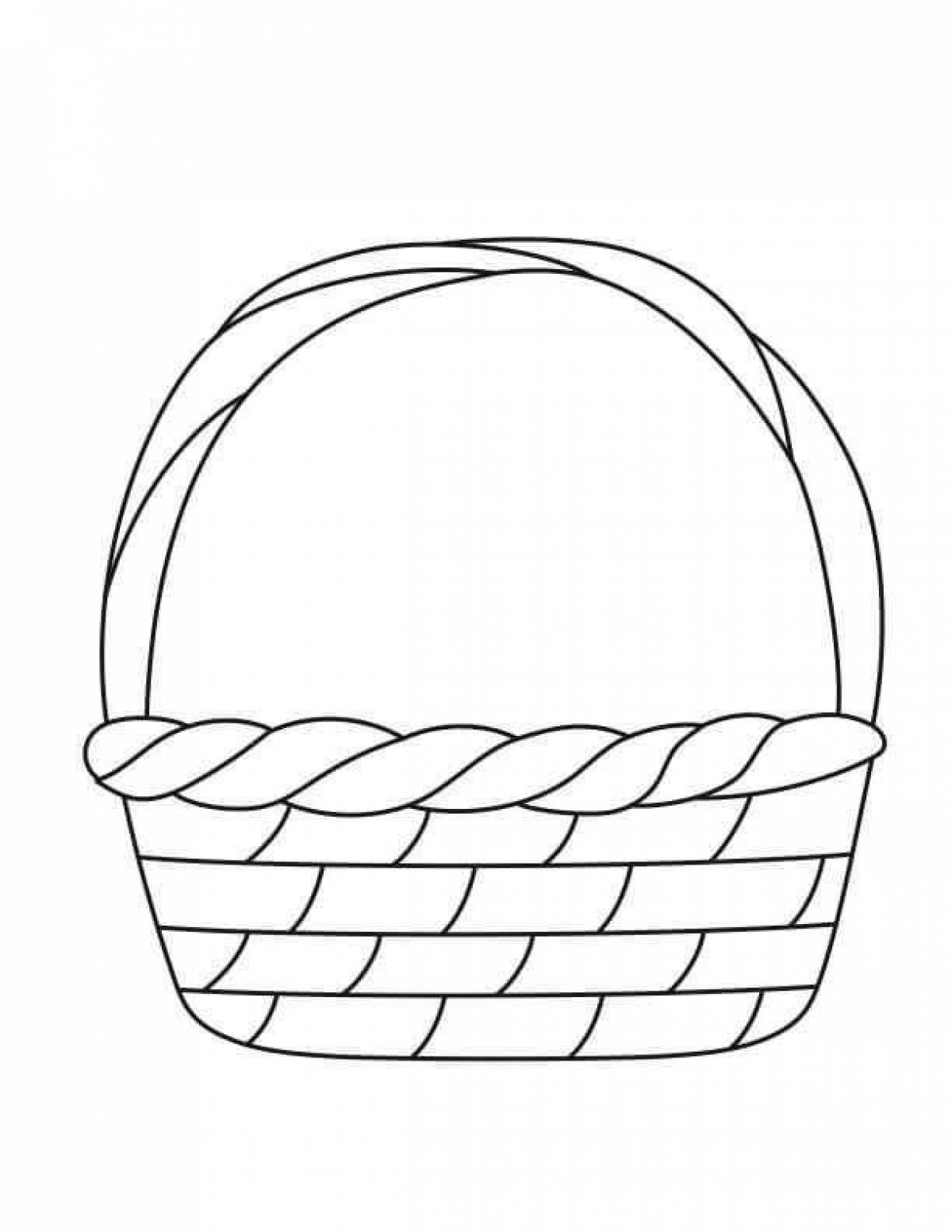 Great coloring basket for kids
