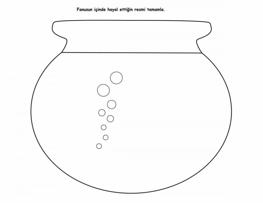 Coloring Pages Aquarium empty (29 pcs) - download or print for free #6269