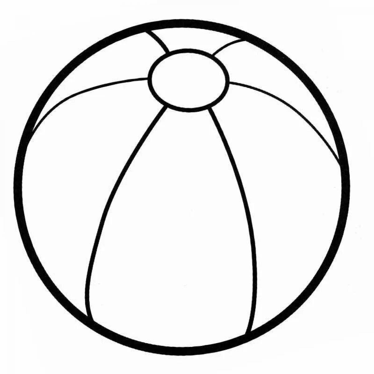 Рисунок мяч для детского сада