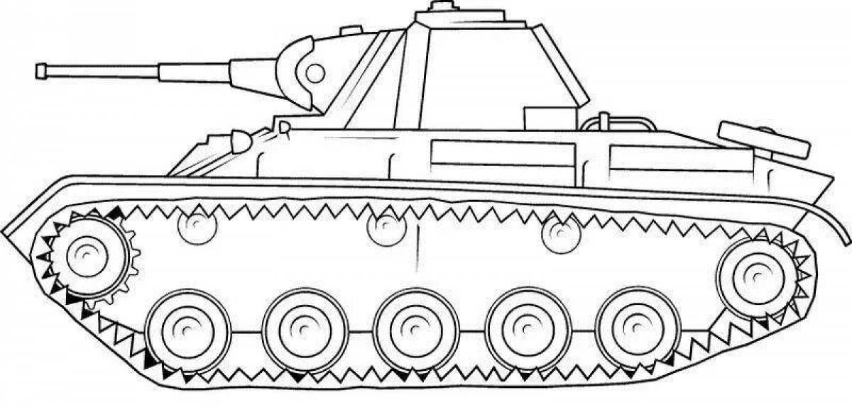 Рисунок танка для вырезания из бумаги распечатать