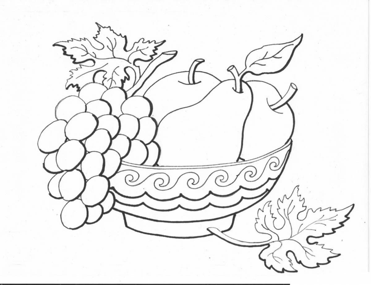 Рисунок на тему овощи и фрукты (47 фото)
