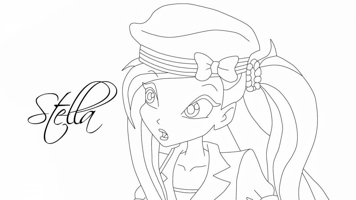 Radiant venzdi coloring page