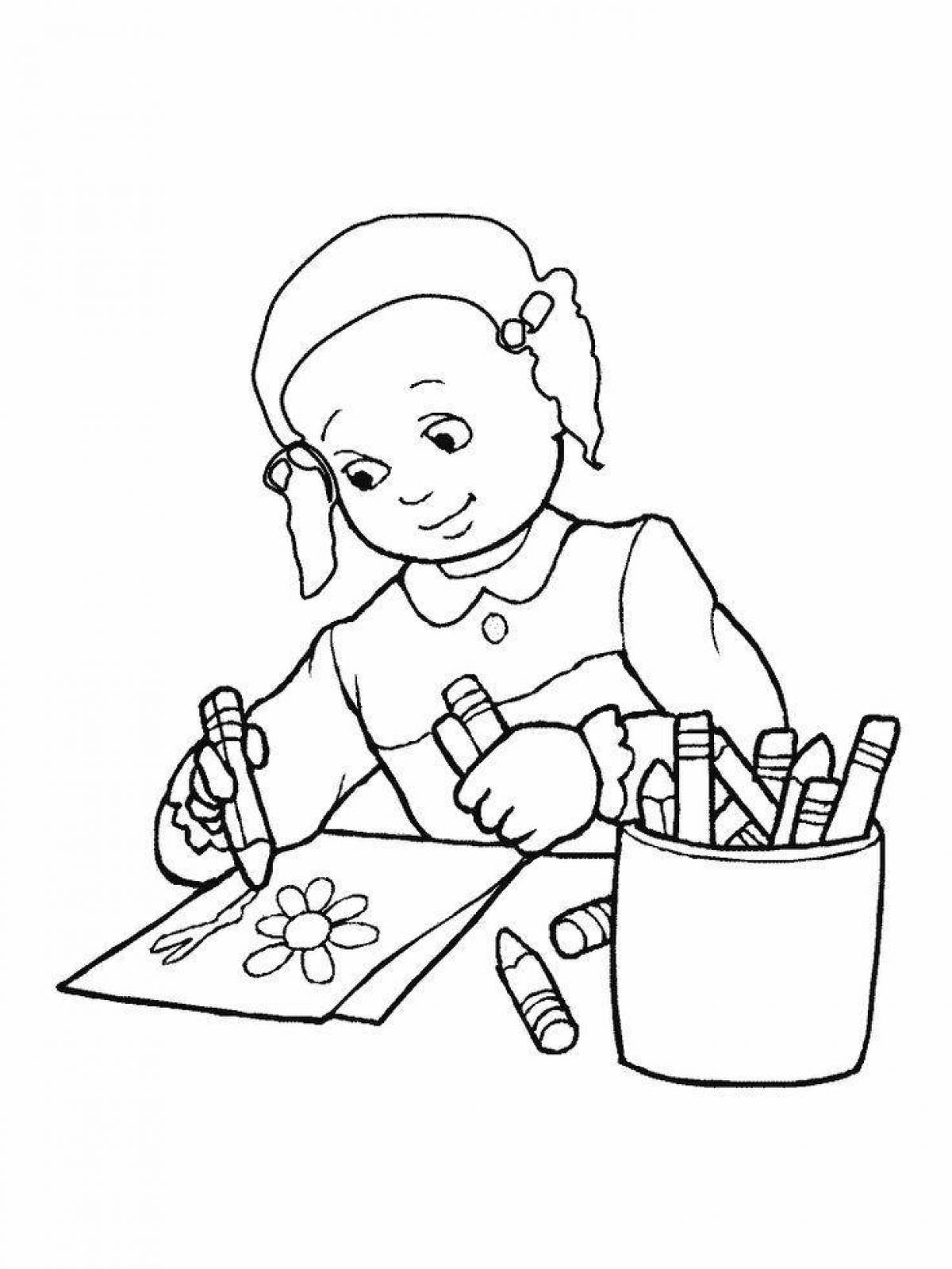 Beautiful coloring page drawing