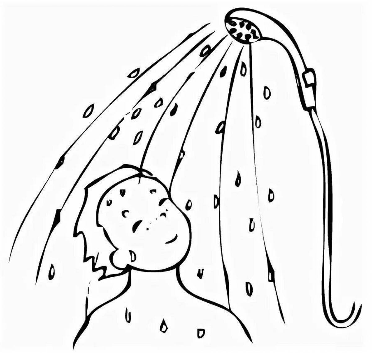 Рисование душ для дошкольников