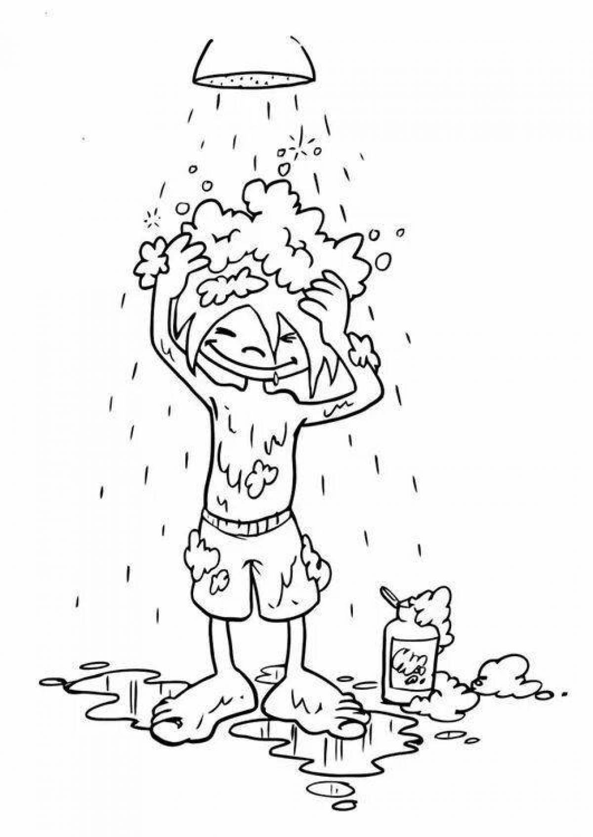 Shower Coloring Page