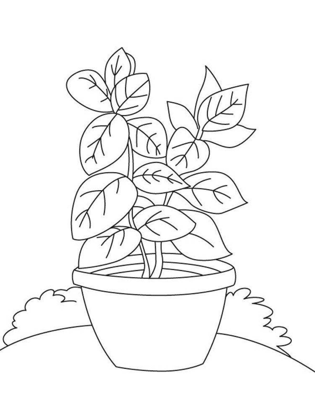 Glowing green friend coloring page