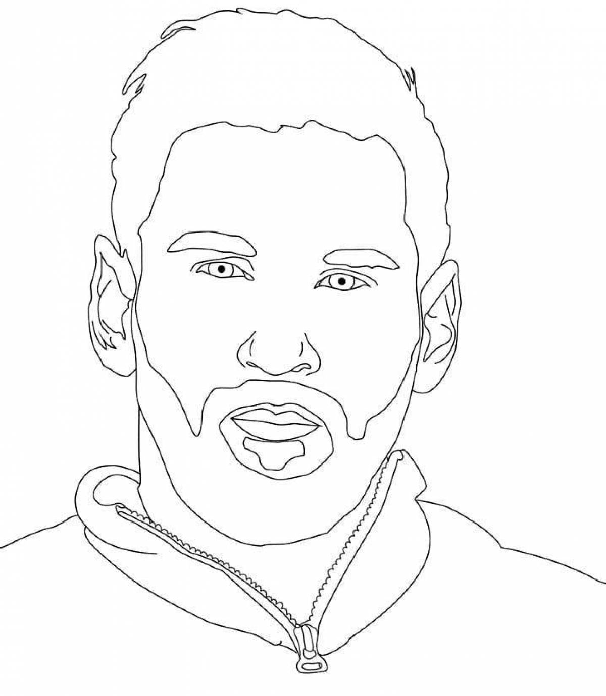 Coloring funny lionel messi