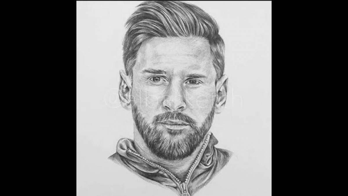 Lionel messi coloring page