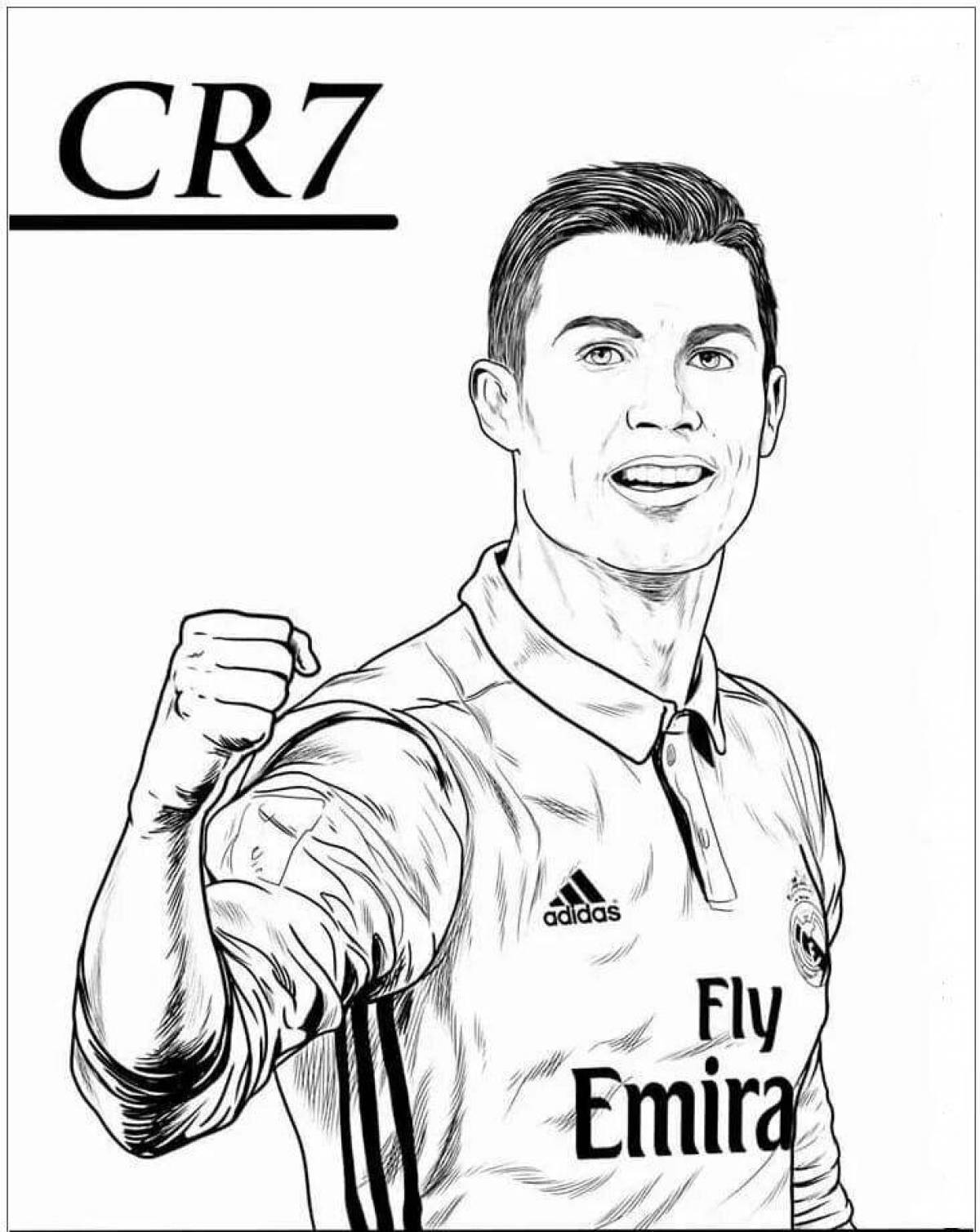 Cristiano ronaldo fun coloring book