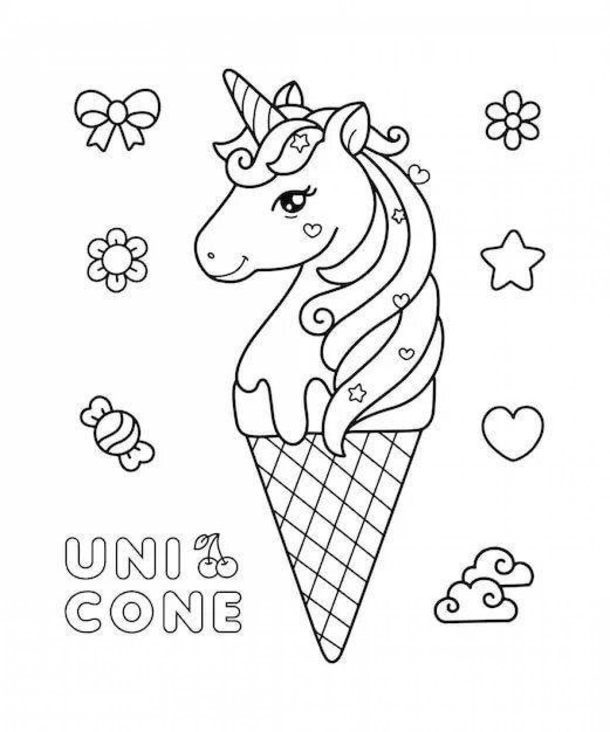Unicorn ice cream #4