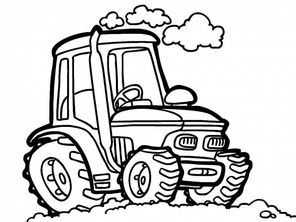 Tractor coloring book #5
