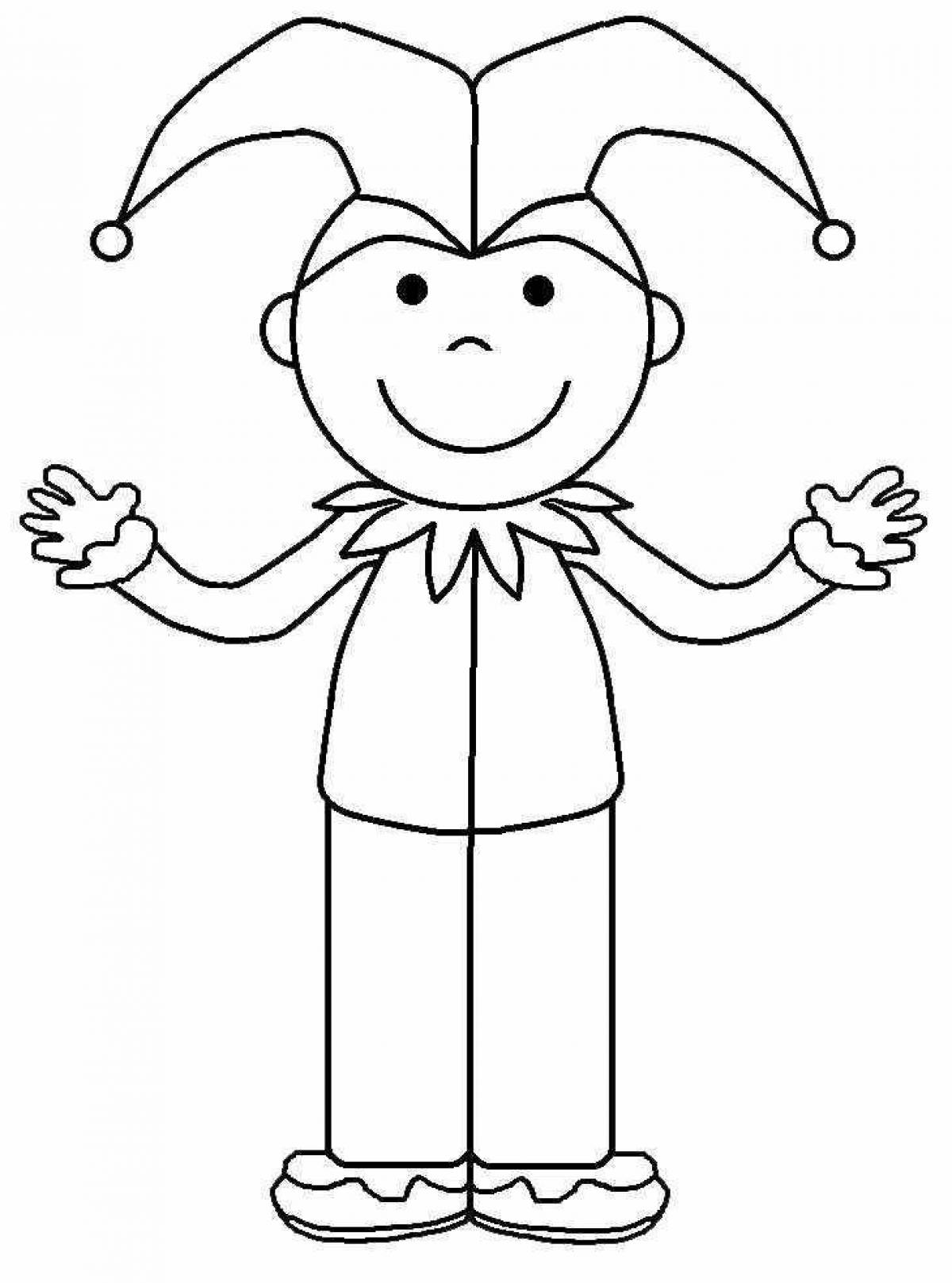 Playful baby parsley coloring page