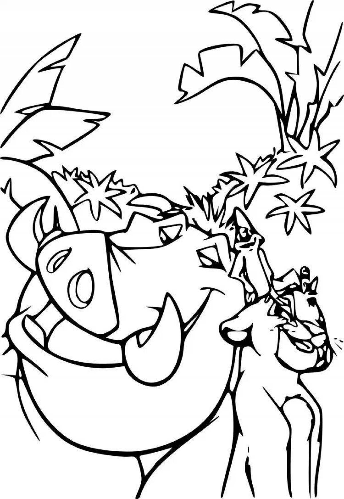 Great coloring timon and pumbaa