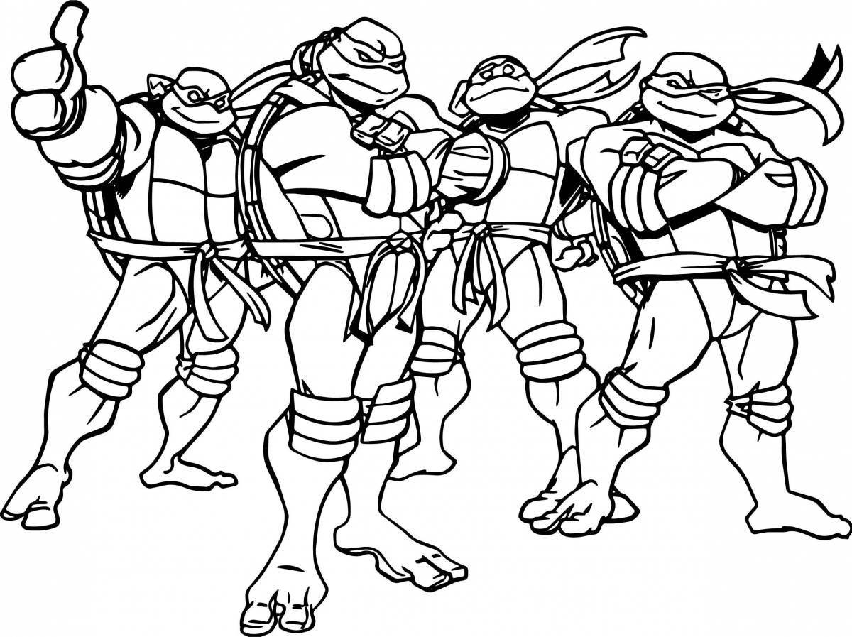 Michelangelo's gorgeous Teenage Mutant Ninja Turtles coloring book