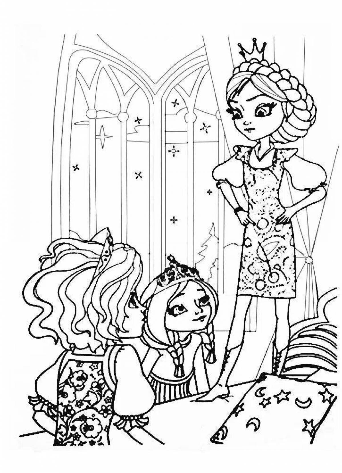 Majestic princess coloring pages for girls