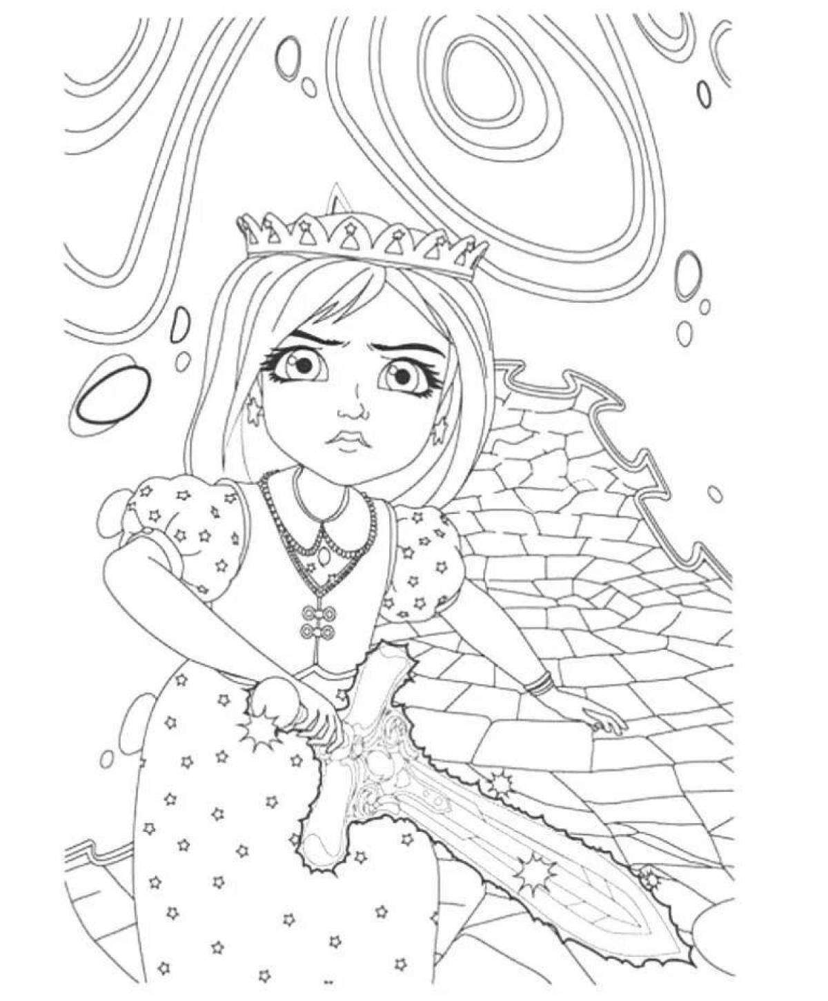 Gorgeous princess coloring pages for girls