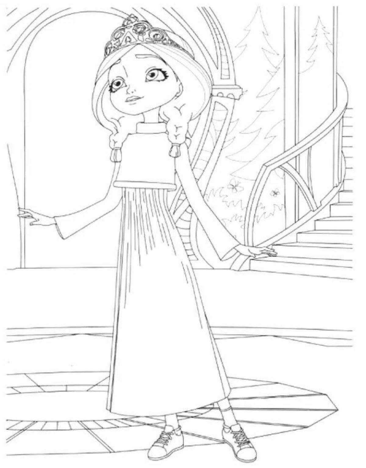 Cute princess coloring pages for girls