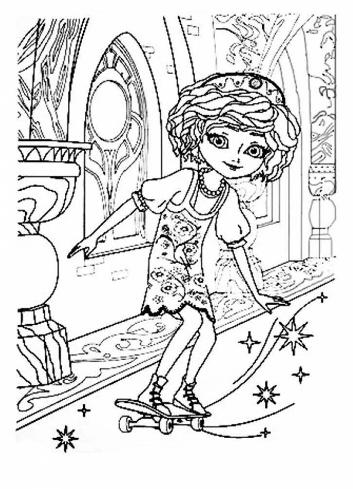 Fine princess coloring pages for girls