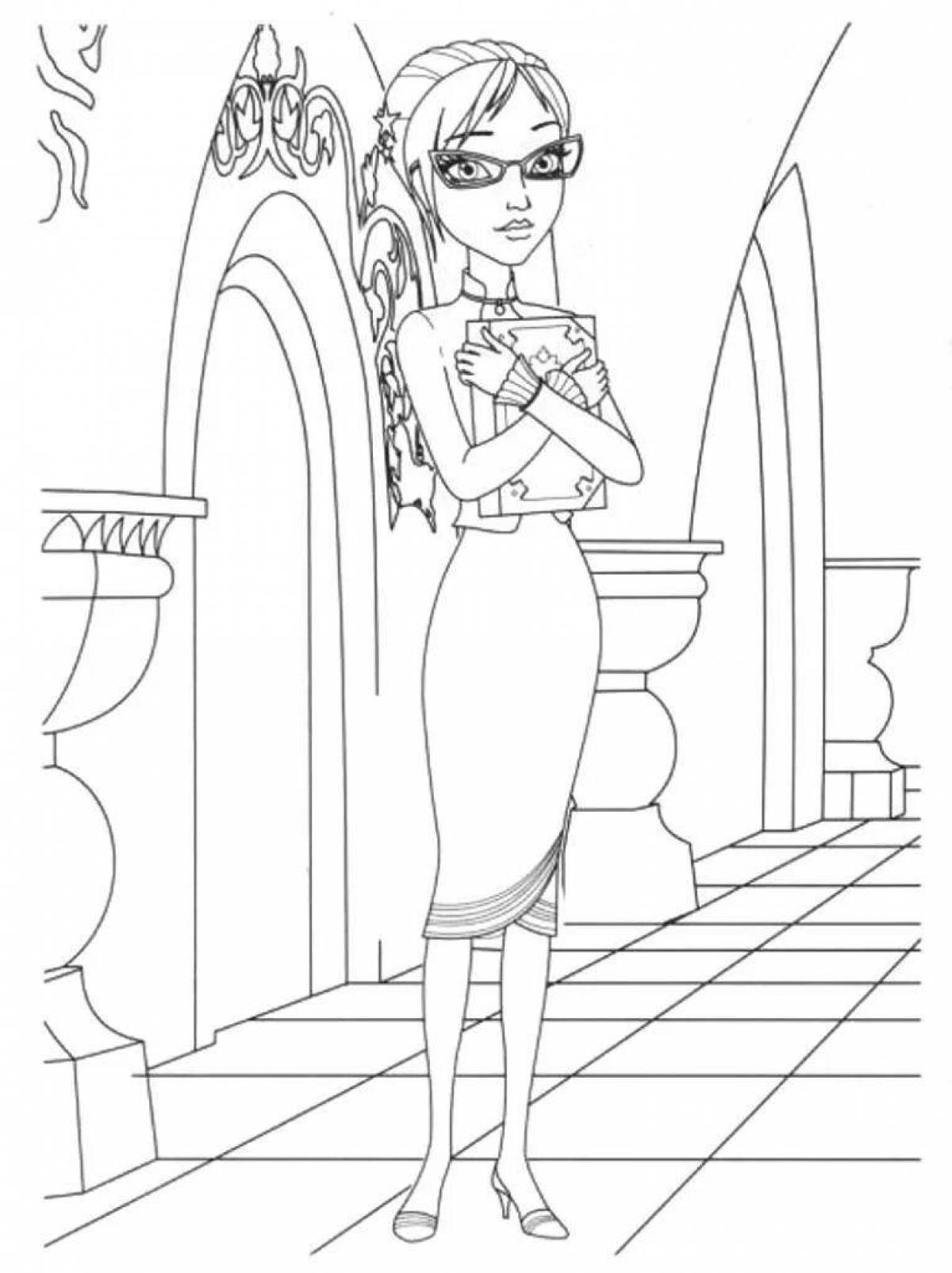Dazzling princess coloring pages for girls