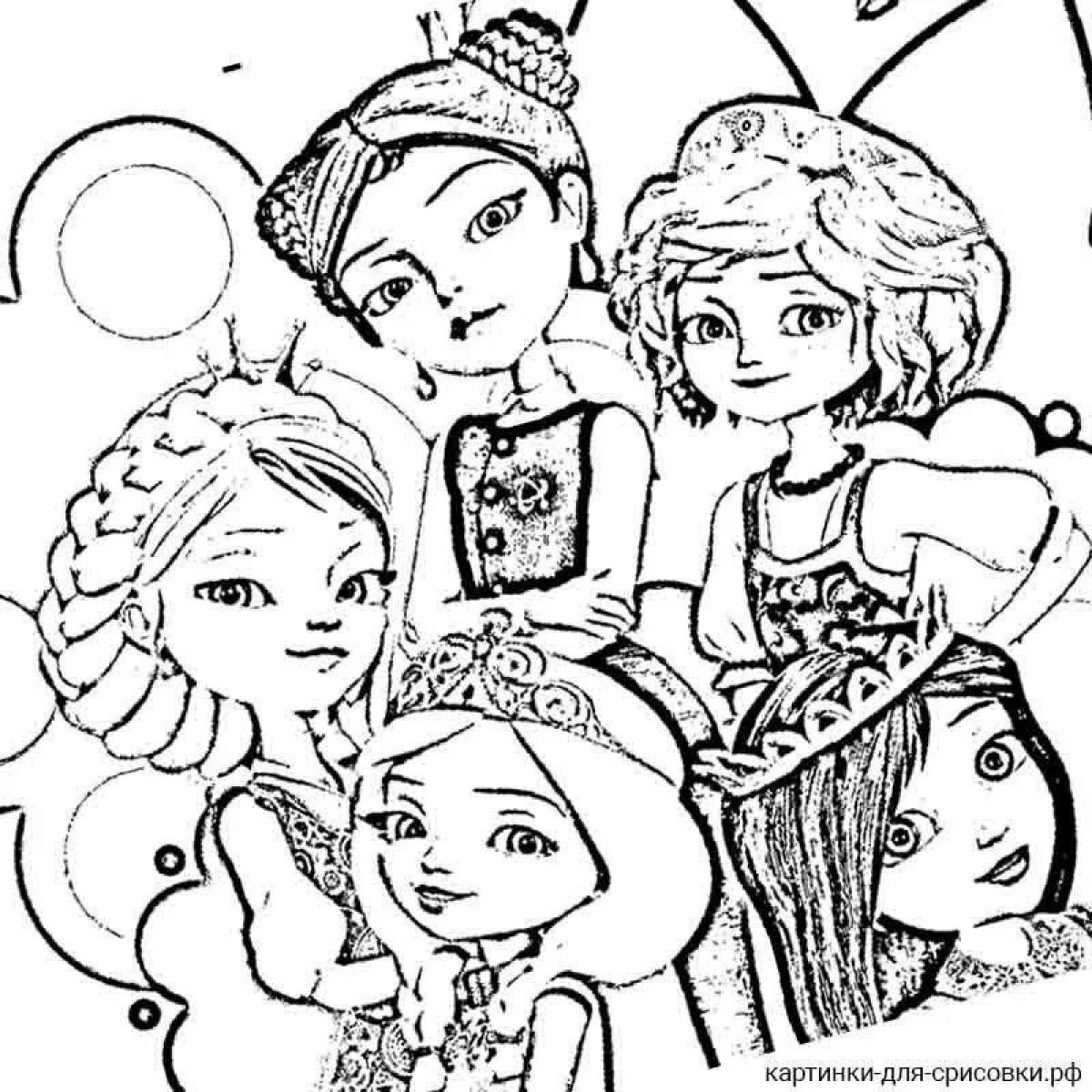 Princess coloring pages for girls
