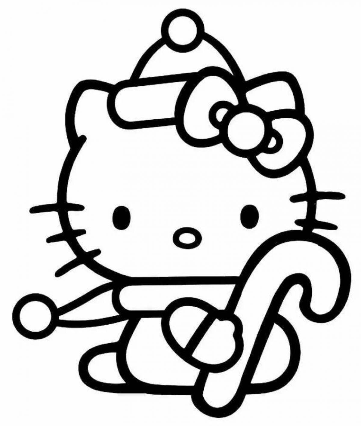 Hello kitty merry christmas coloring book