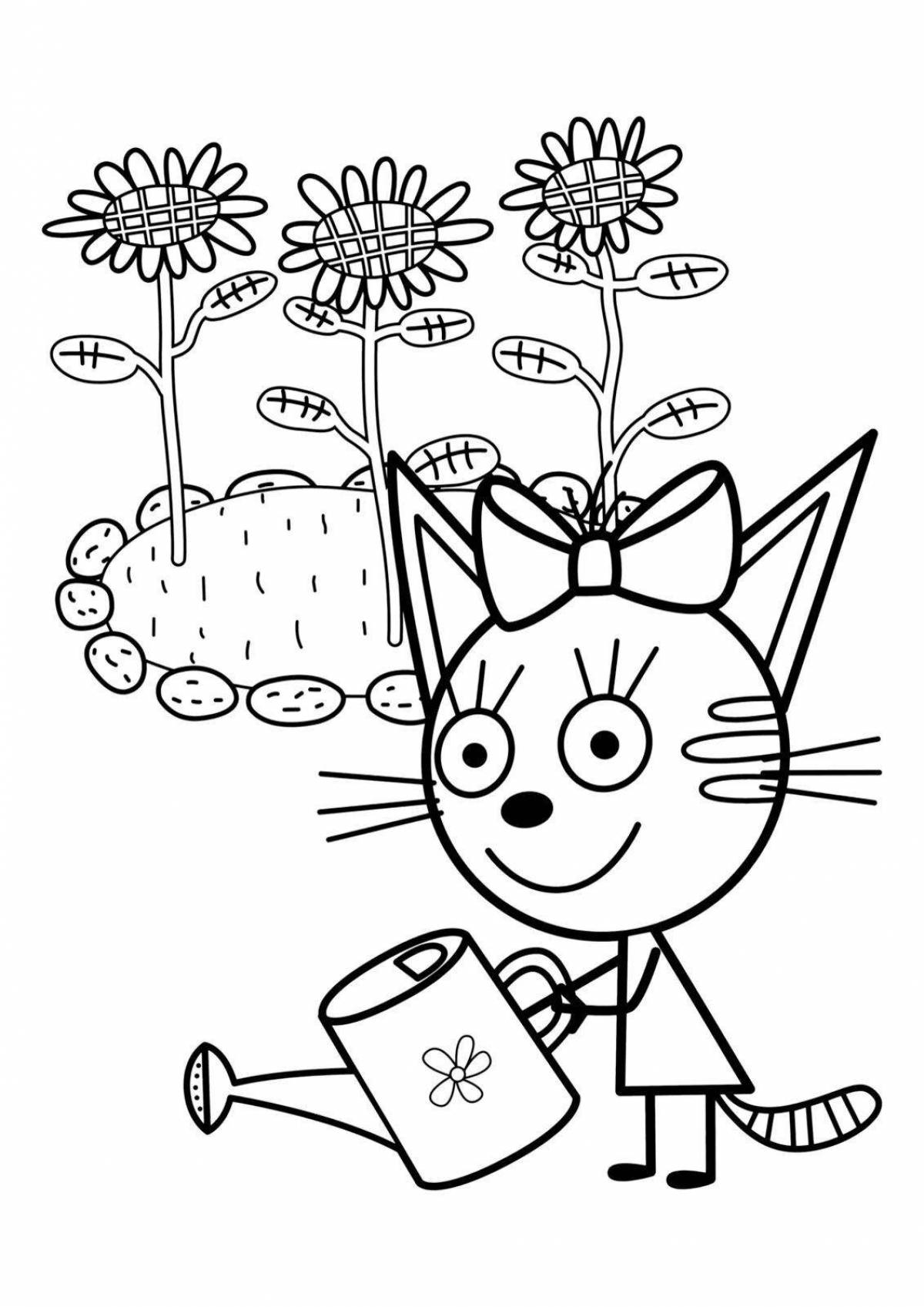 Colorific caramel coloring page for kids