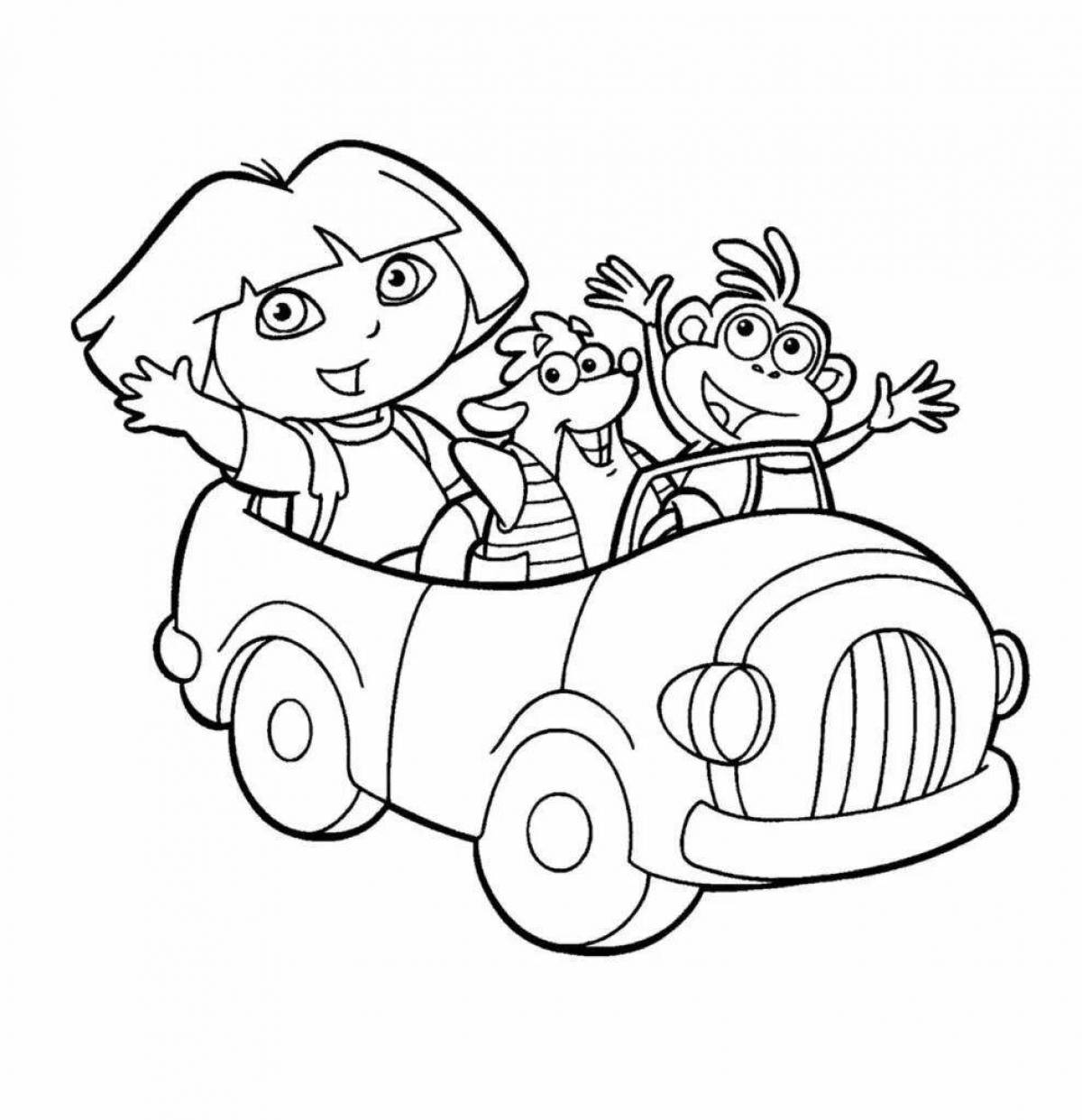 Glowing smart and wonder bag coloring page