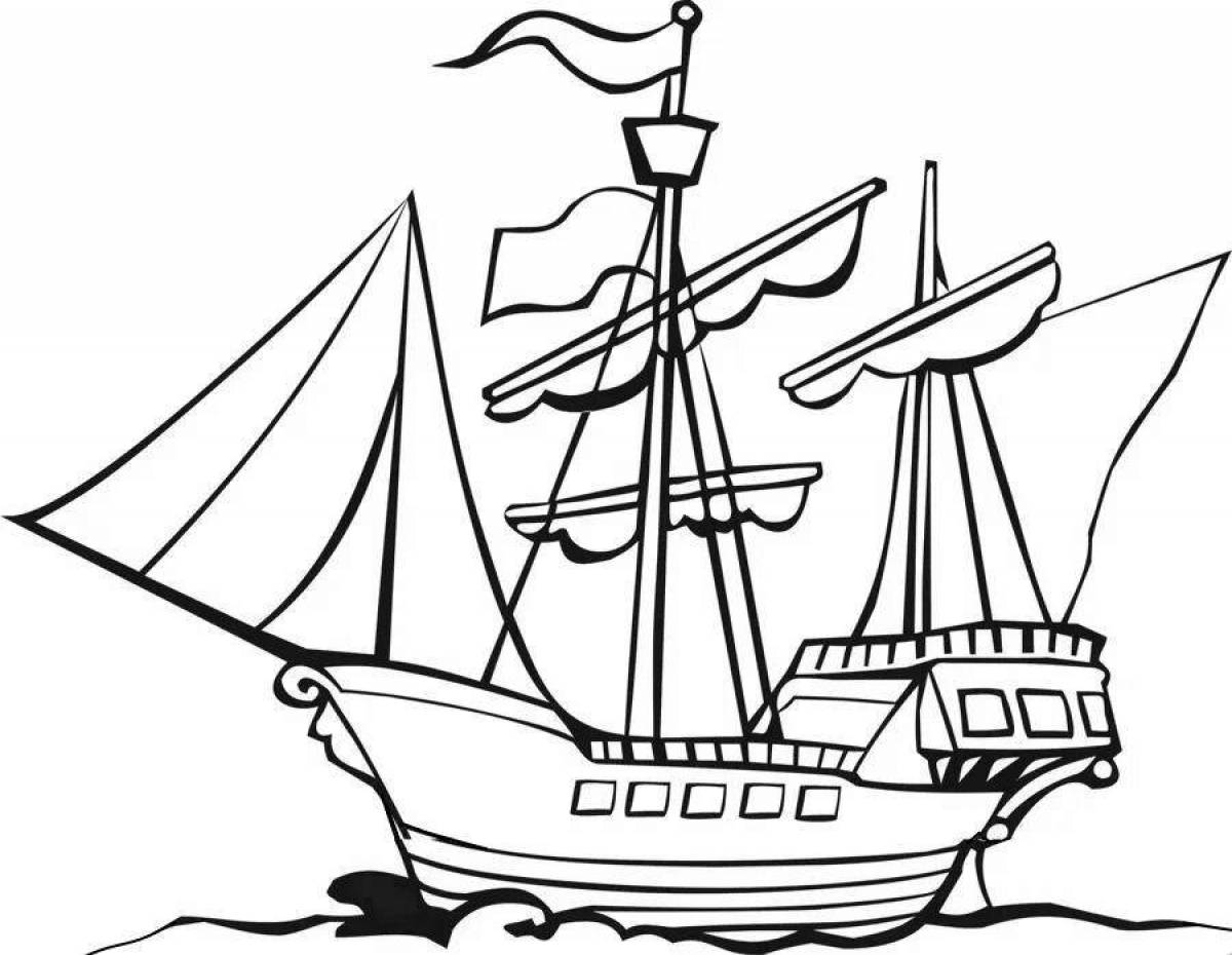 Incredible ship coloring book for 5-6 year olds