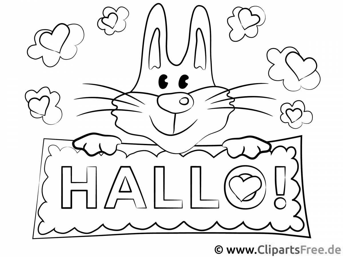 Hello fun coloring