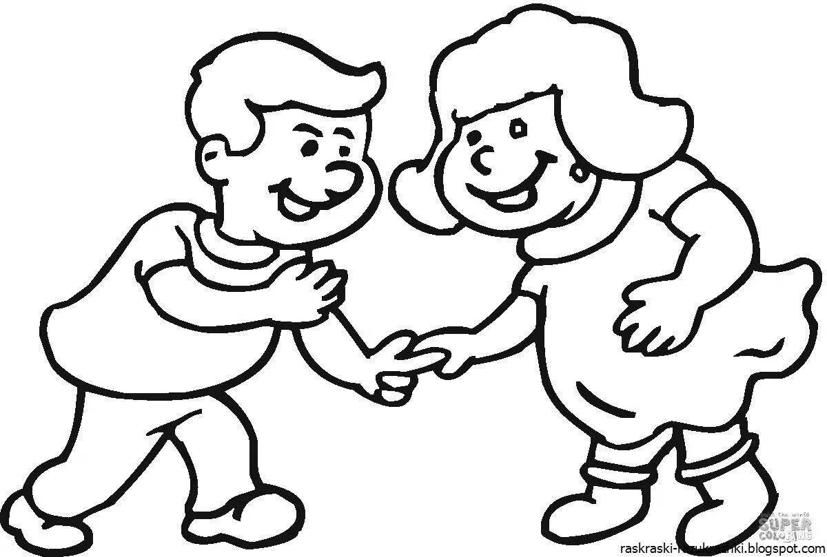 Cute hi coloring book