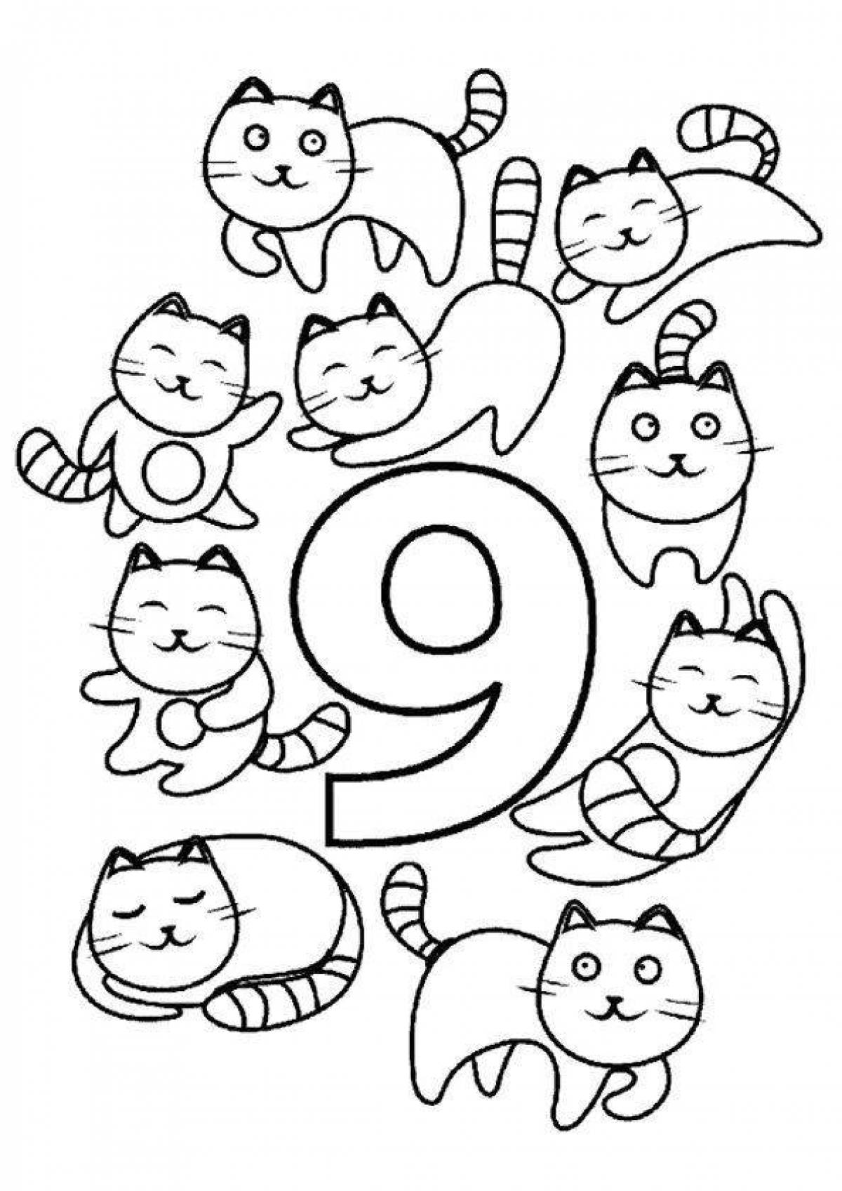 Intriguing coloring page 9