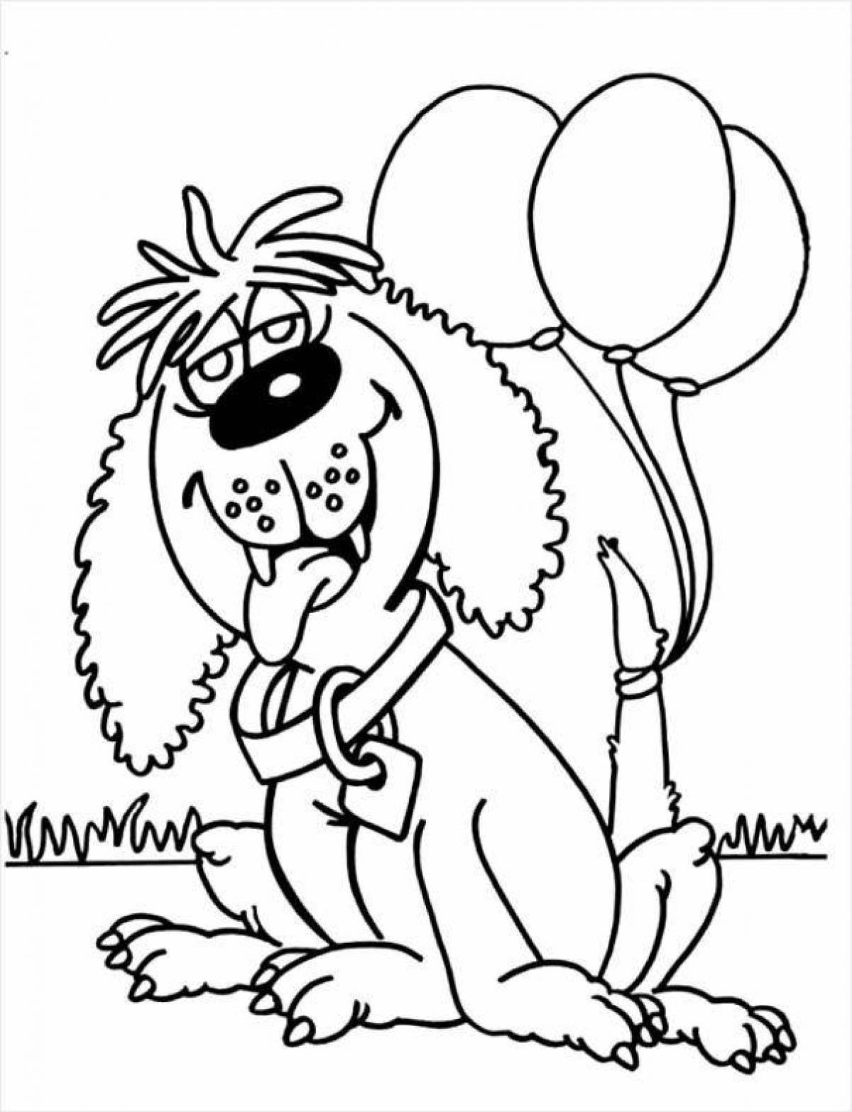 Attractive coloring page animation