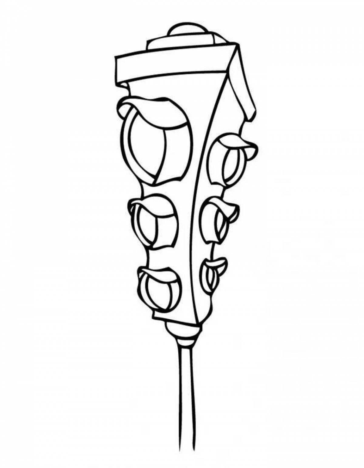 Adorable traffic light coloring page