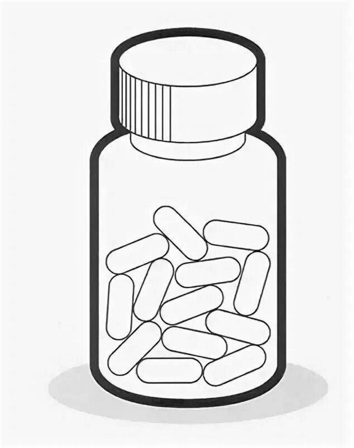 Refined drugs coloring page