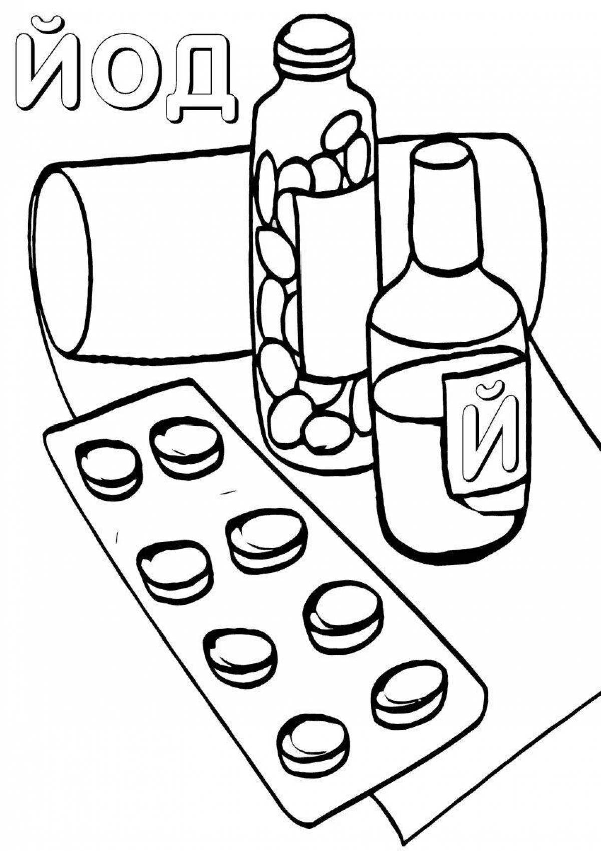 Creative drugs coloring book