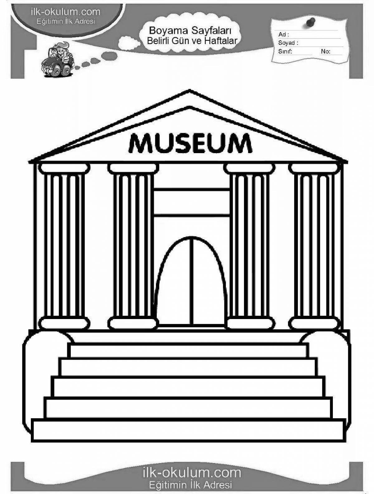 Adorable coloring book museum