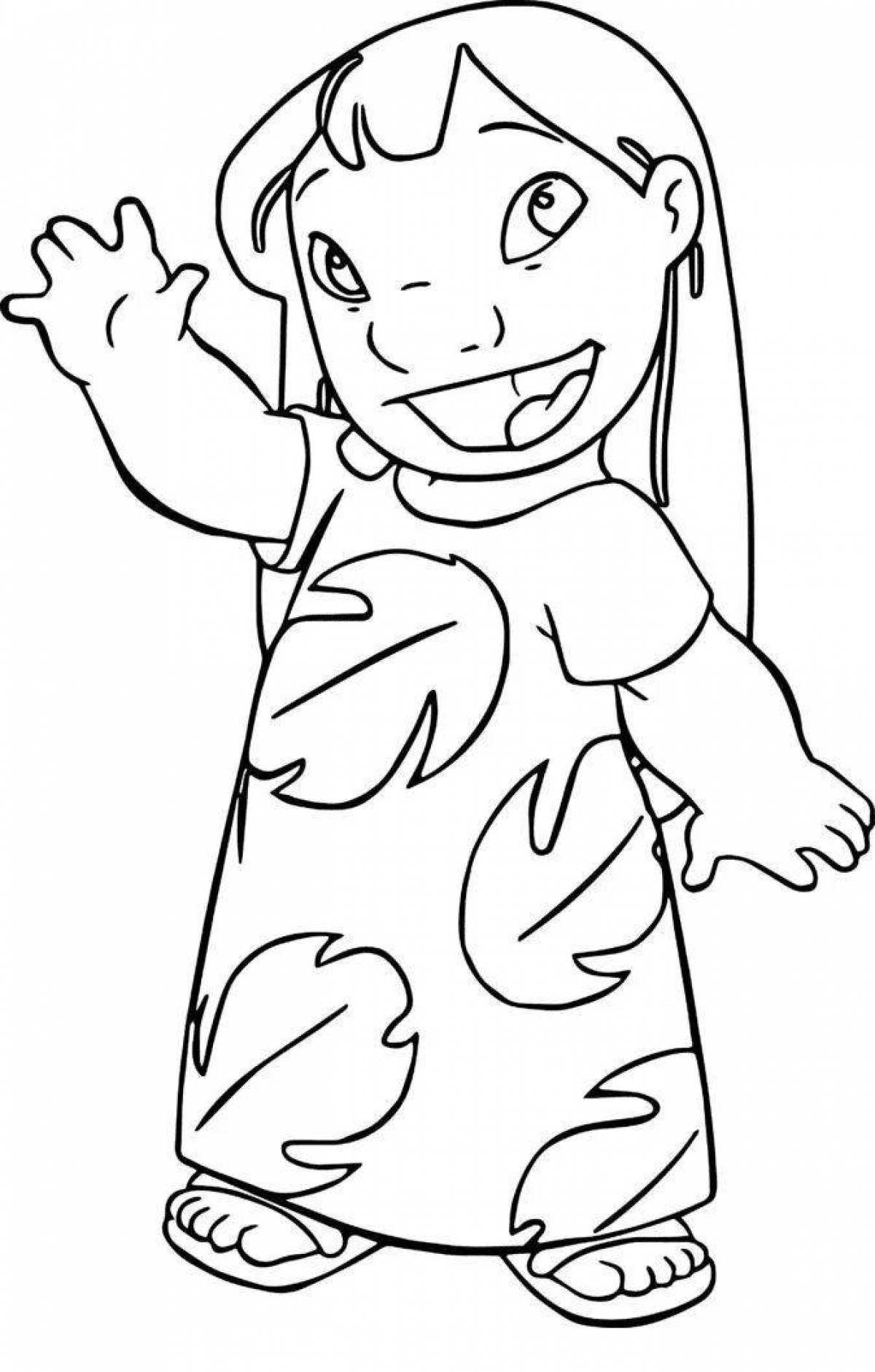 Bliss lily coloring page