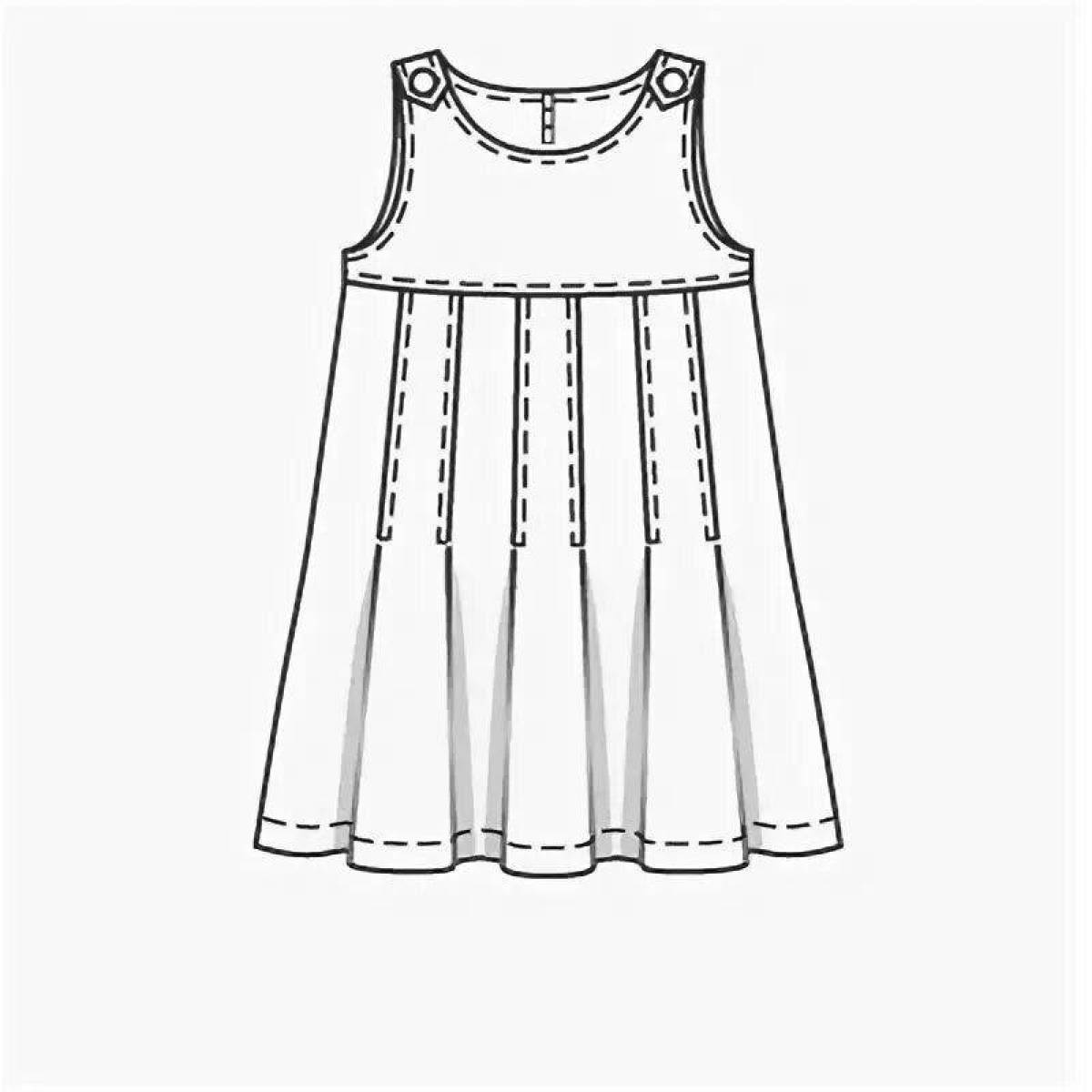 Coloring page delightful sundress