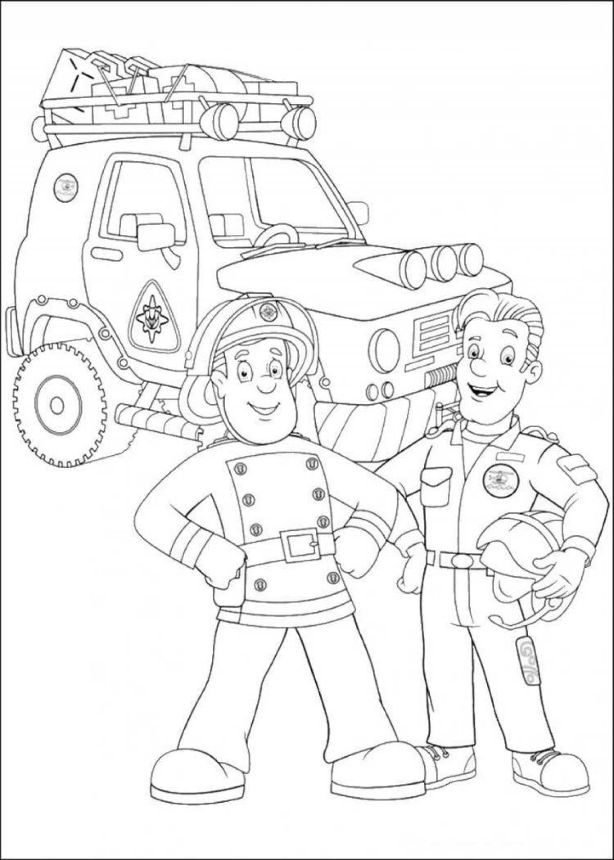 Rescue Engagement Coloring Page